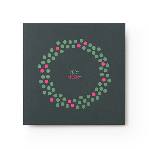 Weihnachtskarte „VERY MERRY“