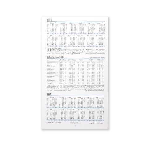 Refill Faltkalender 2024 für Bethge Faltkalenderetui