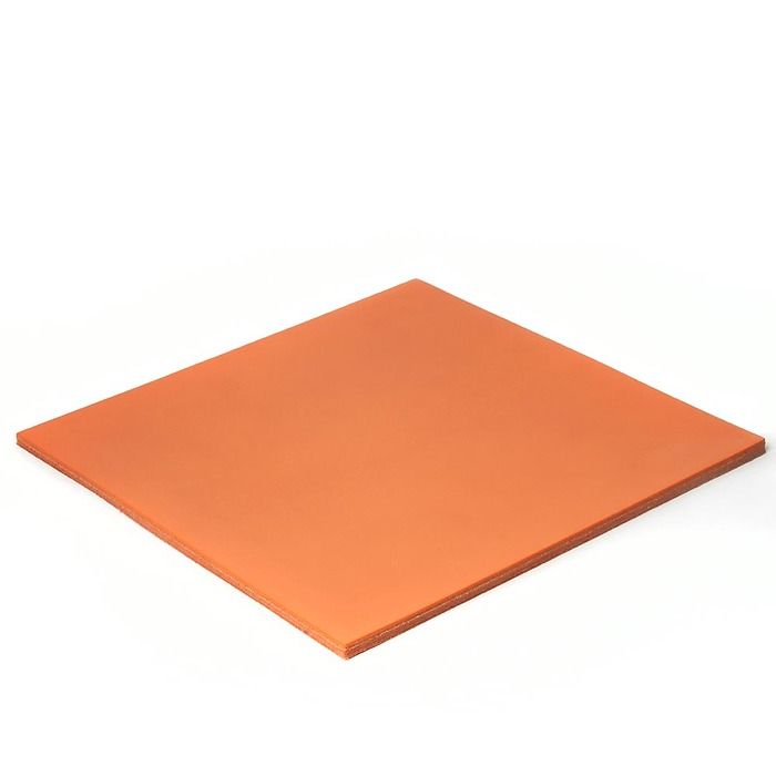 Mousepad Noce, Leder, 24,0x24,0 cm, Orange, Bild 1