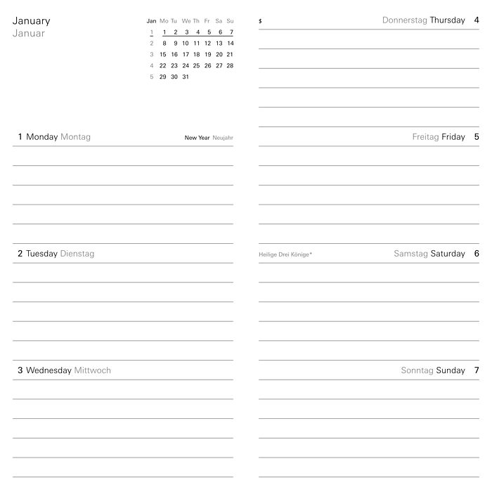 Taschenkalender 2024 Rosè, Bild 5