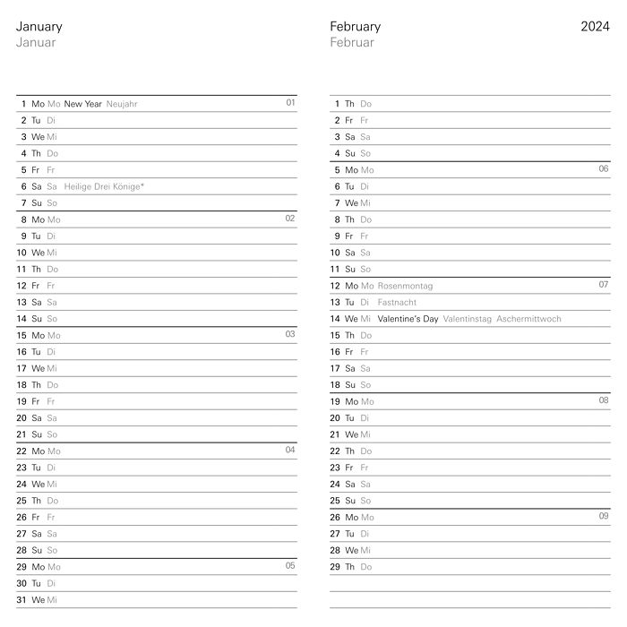 Taschenkalender 2024 Forrest, Bild 4