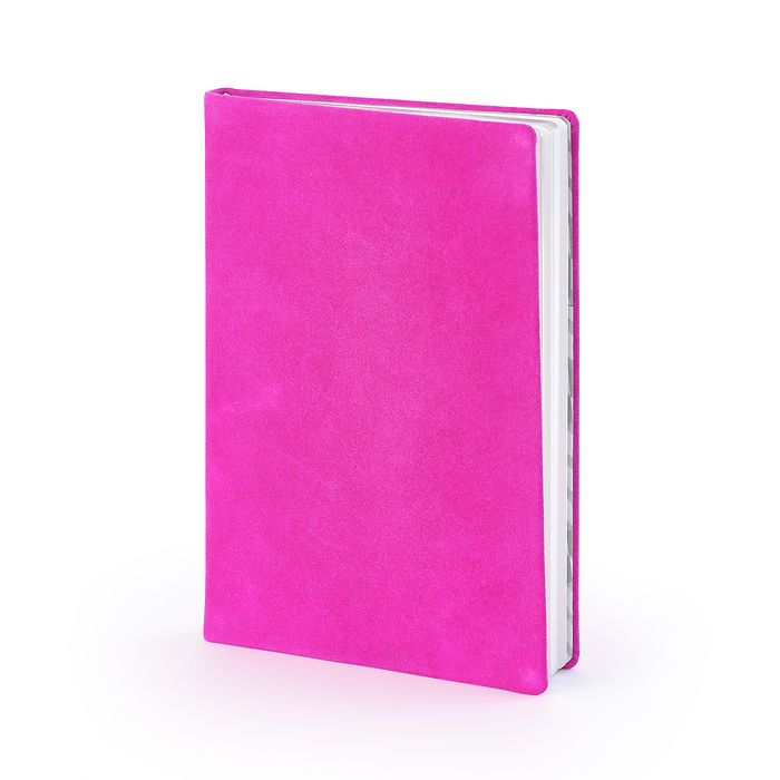 Notizbuch A5, Leder Brushed Pink, blanko, Bild 1