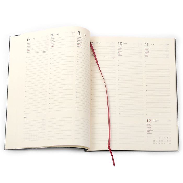 Refill Kalender A4 2024 1 Woche/2 Seiten ivory, Bild 2