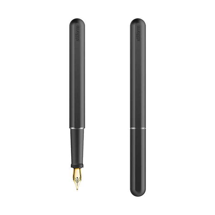 stilform INK Aluminium Warp Black + NIB 14K Gold M, Bild 1