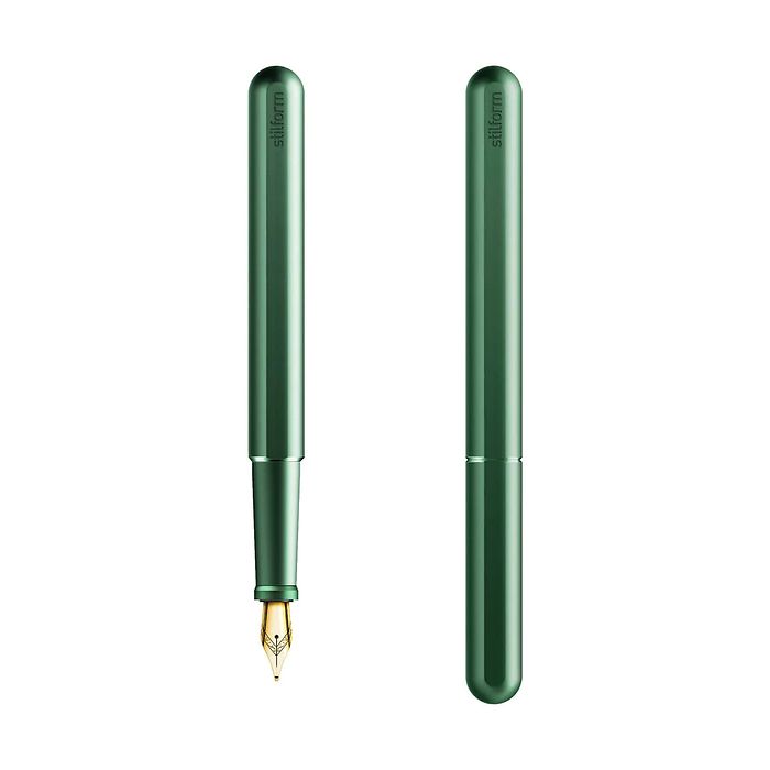 stilform INK Aluminium Aurora Green + NIB 14K Gold F, Bild 1