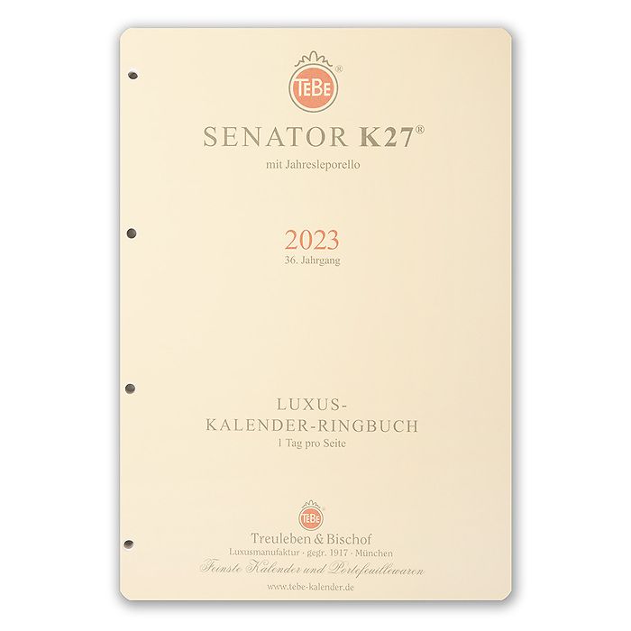 Kalendereinlage Senator - K27, 1Tag/1Seite 2025, Bild 1