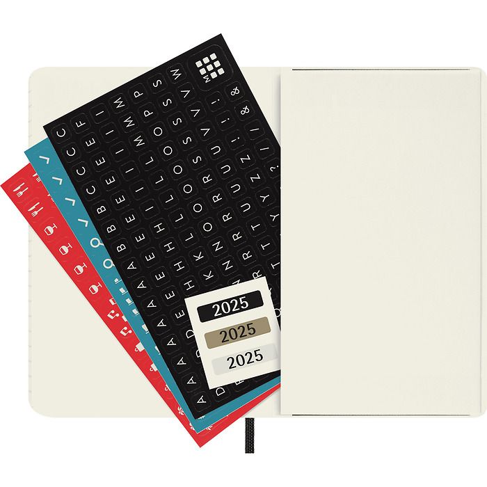 Moleskine Kalender A6 1 Woche/ 2 S. horizontal 2025 schwarz, Bild 5