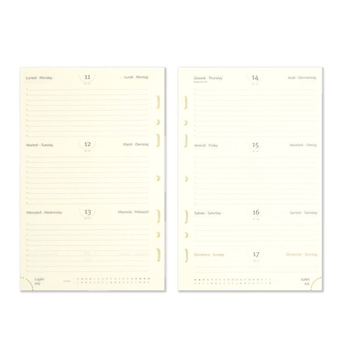 Refill Kalender SY System Planer 2025 1Woche/2Seiten ivory, Bild 2