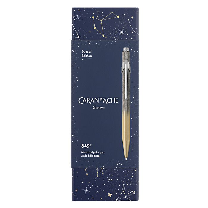 Caran d'Ache Kugelschreiber 849 Cosmic Blue Gold, Bild 3