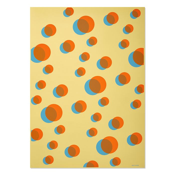 Geschenkpapier Eclipse Orange/Blau/Beige 50 x 70 cm, 3 Bg., Bild 1